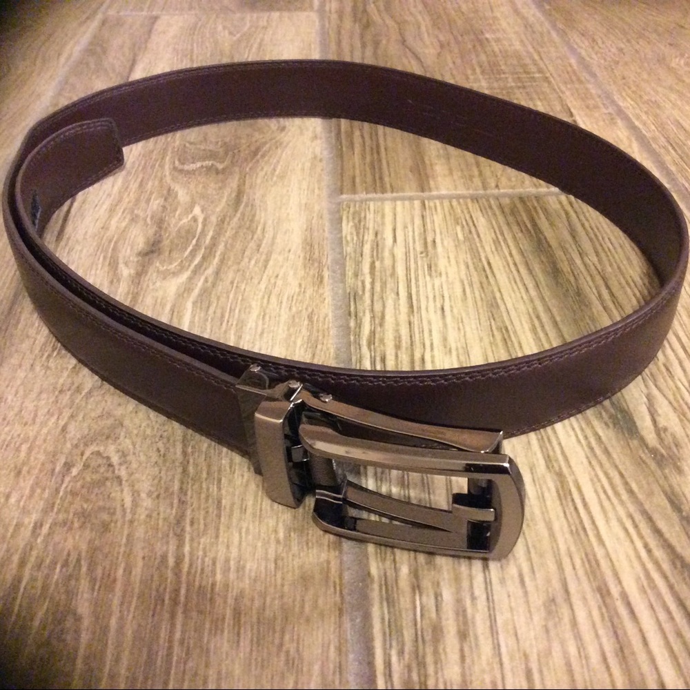 Comfort Click Men's Brown Dress Belt
